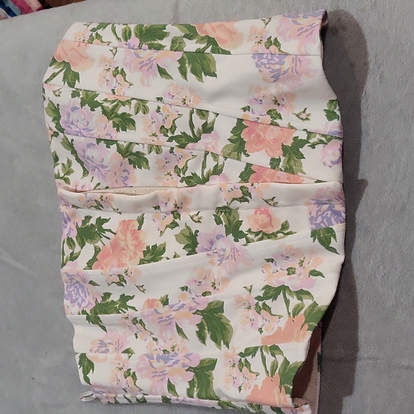 Zara Multicolor Floral Corset Top - Picture 9 of 15